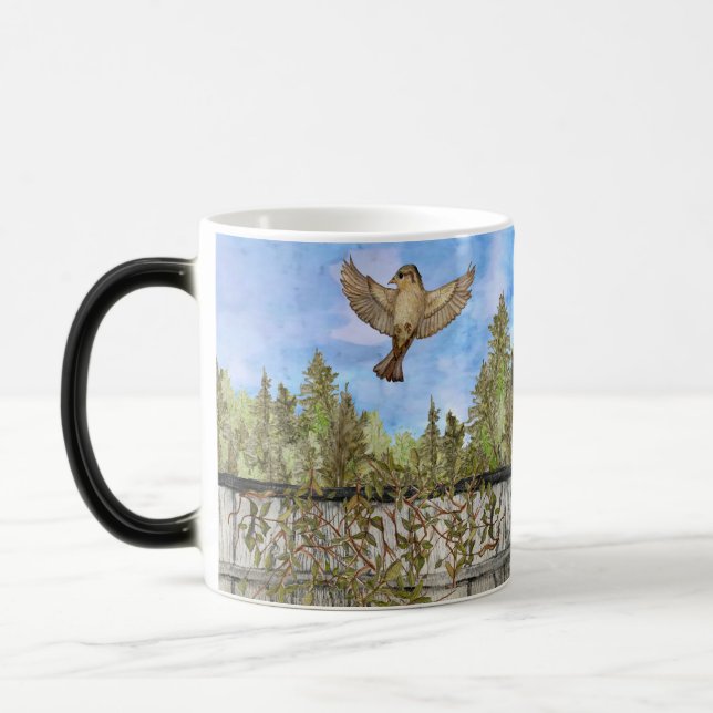 Sparrow Morphing Mug (Left)