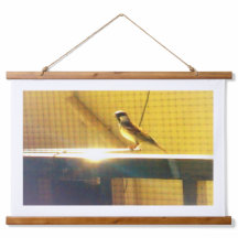 Sparrow Nature Wall Tapestry |Modern Wildlife Wall