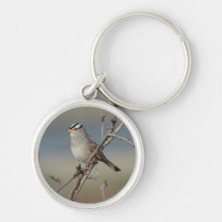 Sparrow on a Branch Keychain