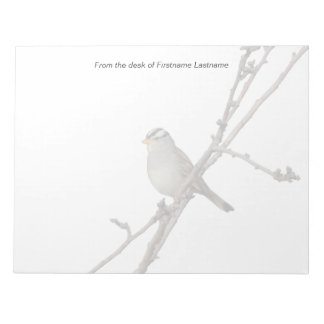 Sparrow on a branch Notepad