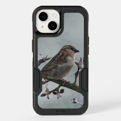 Sparrow on Branch Photo OtterBox iPhone 14 Case