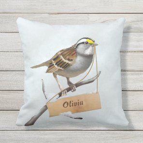Sparrow Outdoor Pillow