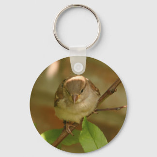 Sparrow Photo Keychain