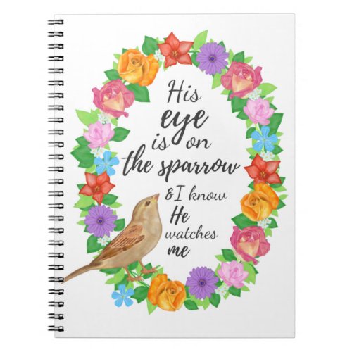 Sparrow Prayer Journal Church or Sermon Notebook