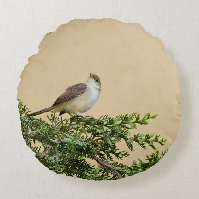 Sparrow  round pillow (Front)