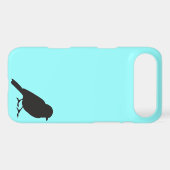 Sparrow silhouette chic blue swallow bird Case-Mate iPhone case (Back (Horizontal))