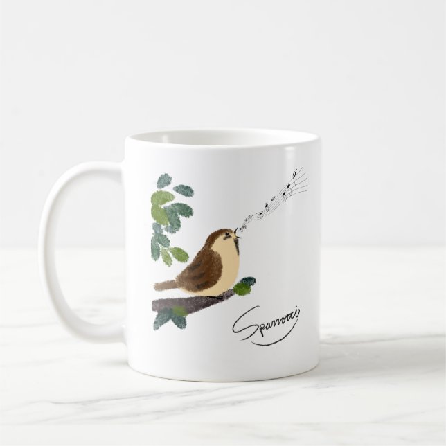 Sparrow Sparrotti  スパロッチ(スパロッティ) Coffee Mug (Left)