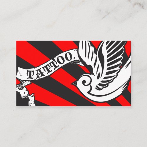 sparrow tattoo business cards