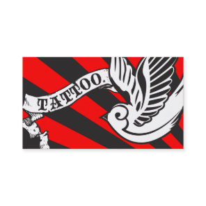 sparrow tattoo punch card