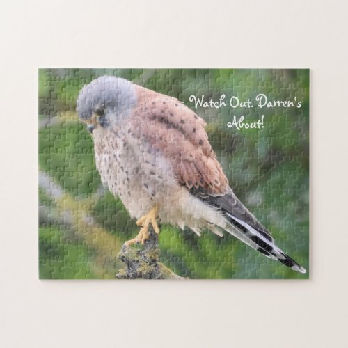 Sparrowhawk Bird Photo Personalized Jigsaw Puzzle