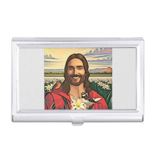 Sparrows and Lilies Business Card Case