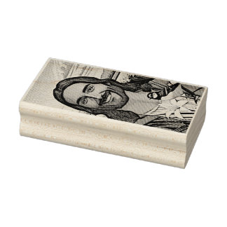 Sparrows and Lilies Rubber Stamp