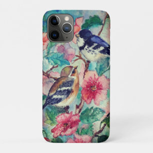Sparrows Couple Spring iPhone 11 Pro Case