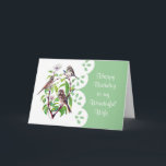 Sparrows Dogwood Watercolor Wife Birthday Garden Card<br><div class="desc">Sparrows & Dogwood Watercolor Birthday Art for the wife who loves birding,  gardening or nature</div>