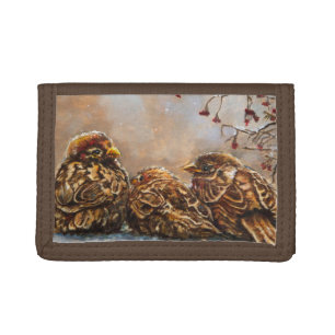 Sparrows Keeping Company Tri-fold Wallet