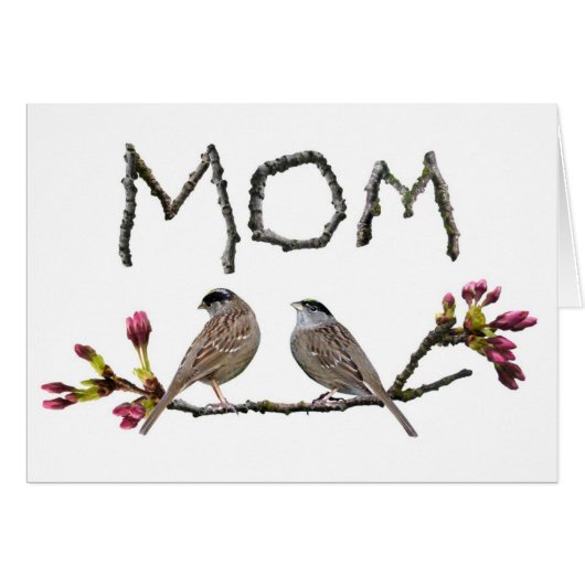 Sparrows Mom Card (Front Horizontal)