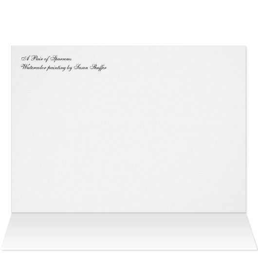 Sparrows on the fence. (Inside Horizontal (Top))