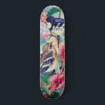Sparrows Skateboard Spring - Watercolor Painting<br><div class="desc">Courtship - Watercolor Painting</div>
