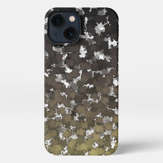 Sparse Leaves Camo iPhone Case (Back)