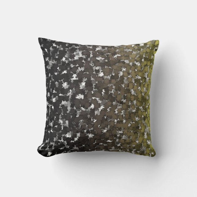 Sparse Leaves Camo Throw Pillow (Front)