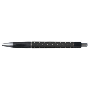 Sparse Polka Dots on Black Pen