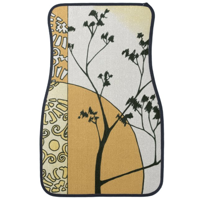Sparse Tree Silhouette by Megan Meagher Car Mat (Front)