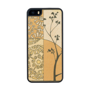 Sparse Tree Silhouette by Megan Meagher Wood Phone Case For iPhone SE/5/5s