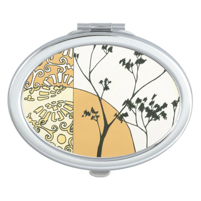 Sparse Tree Silhouette by Megan Meagher Compact Mirror (Front)