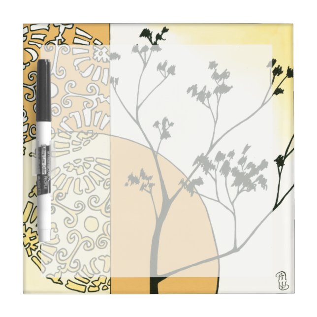 Sparse Tree Silhouette by Megan Meagher Dry-Erase Board (Front)