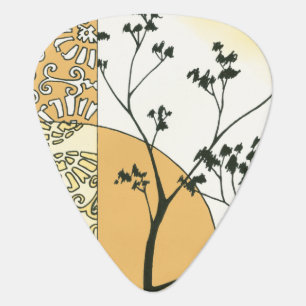 Sparse Tree Silhouette by Megan Meagher Guitar Pick