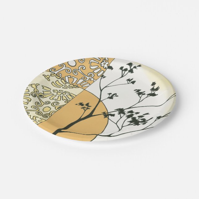 Sparse Tree Silhouette by Megan Meagher Paper Plates (Angled)