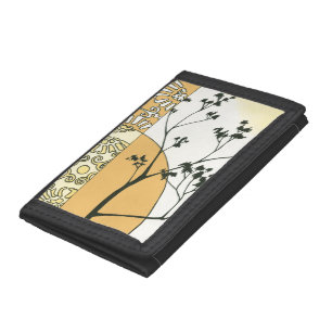 Sparse Tree Silhouette by Megan Meagher Tri-fold Wallet