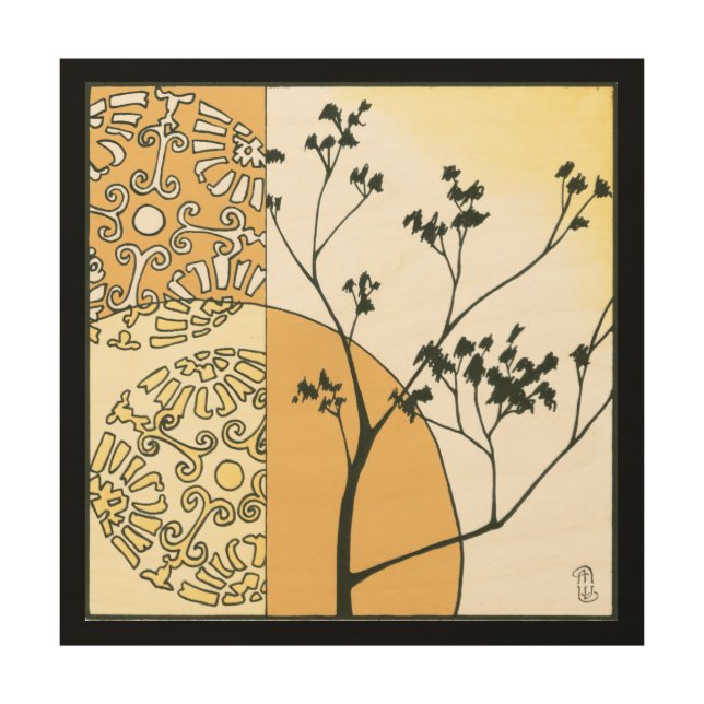 Sparse Tree Silhouette by Megan Meagher Wood Wall Decor (Front)