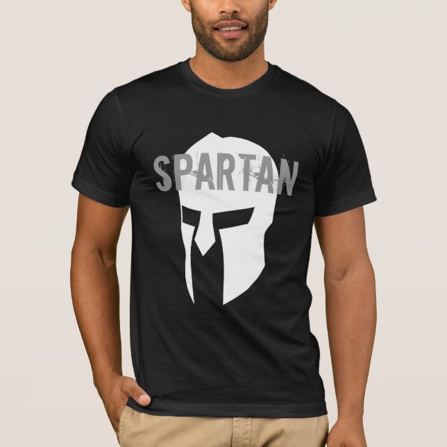 Spartan basic american black T-shirt (Front)