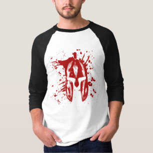 Spartan Blood Helmet American Spartan Molon Labe T-Shirt