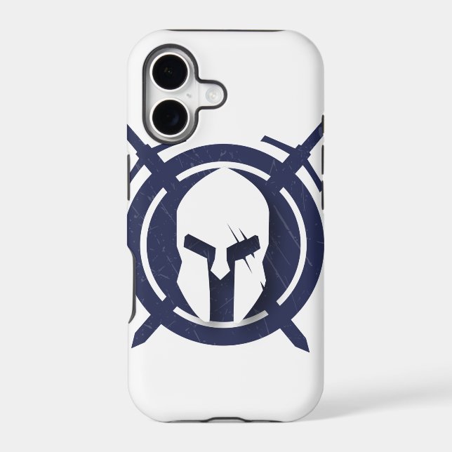 Spartan Blue Iphone Case (Back)