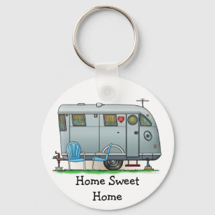 Spartan Camper Trailer RV HSH Keychain