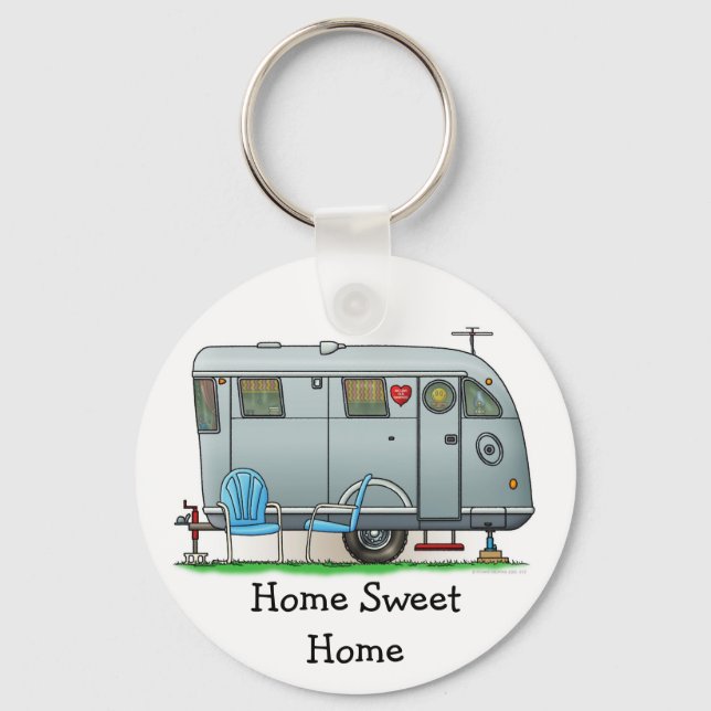 Spartan Camper Trailer RV HSH Keychain (Front)