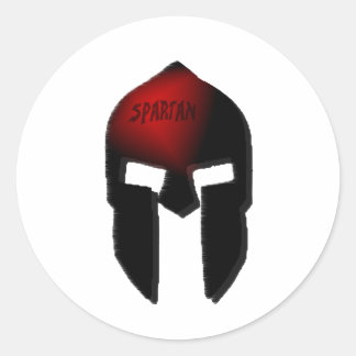 spartan classic round sticker