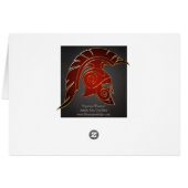 Spartan Greek Warrior Card (Back Horizontal)