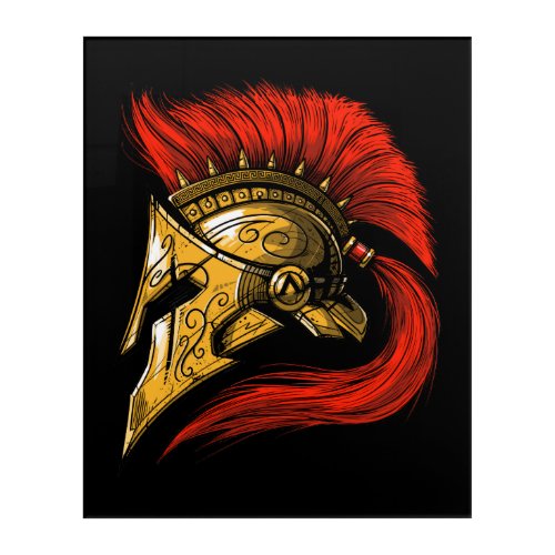 Spartan Helmet Acrylic Print