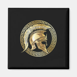 Spartan Helmet Gold Gladiator Sparta Greek Workout Magnet