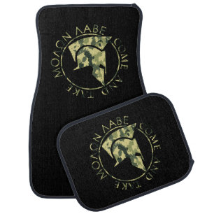 Spartan Helmet Molon Labe Come and Take Camo Car Floor Mat