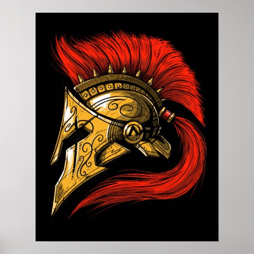 Spartan Helmet Poster