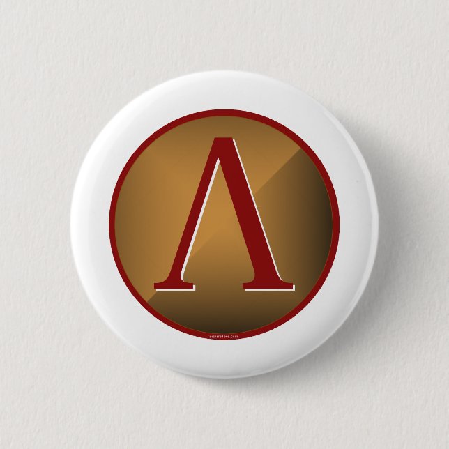 Spartan Lambda Shield Pinback Button (Front)
