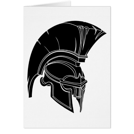 Spartan or trojan helmet cards (Front)