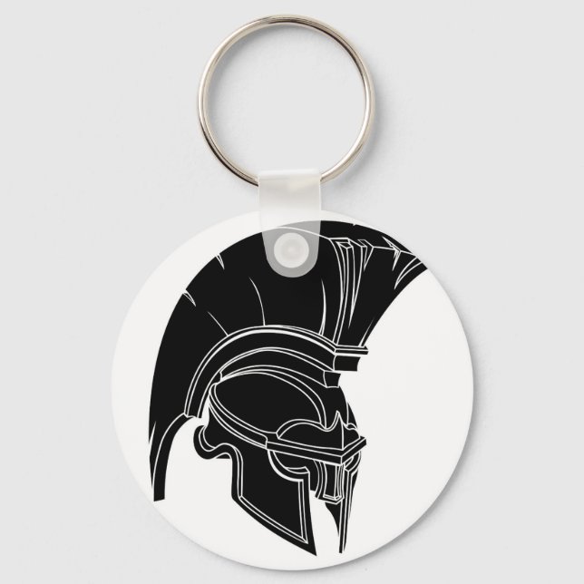 Spartan or trojan helmet keychain (Front)