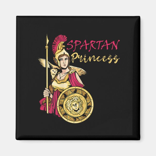 Spartan Princess Sparta Warrior Gladiator Soldier  Magnet (Front)