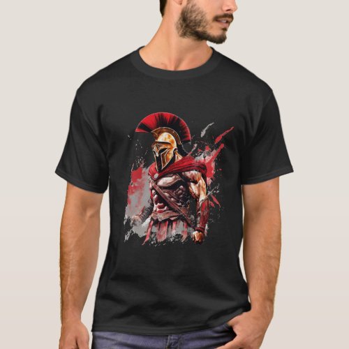 Spartan Spirit Fearless Warrior T_Shirt