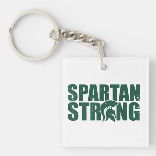 Spartan Strong  exercise workout gym training Keychain